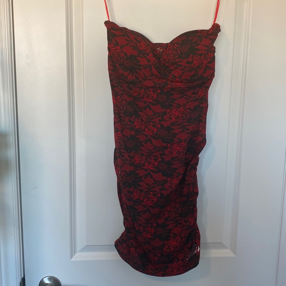 Red rose avirex dress NWOT